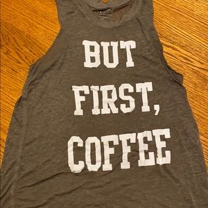 But first, coffee tank